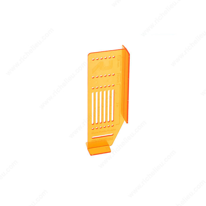 Drilling template set for knobs and handles