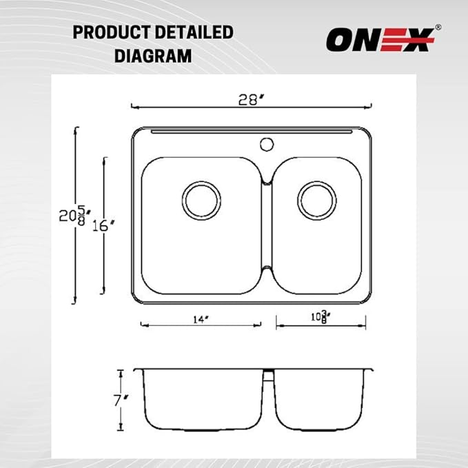 ONEX® Double Sink