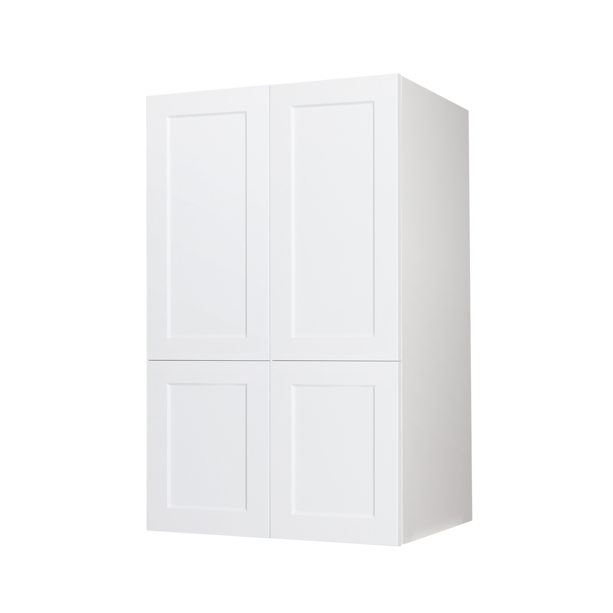 Cabinet de Haut Garde-Manger - 4 Portes - 30 po de large x 55 po de hauteur - Polymère Blanc Shaker