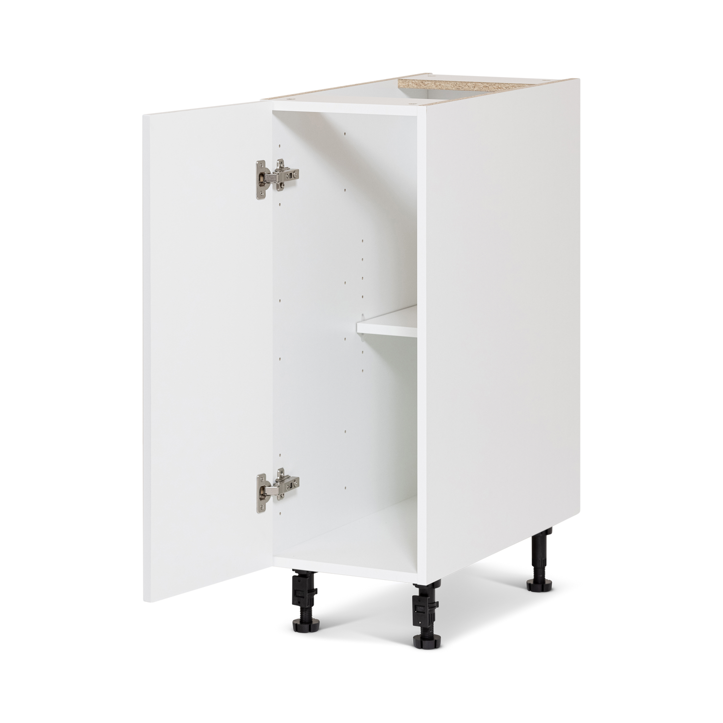 Cabinet de bas - 1 porte - 9 pouces de large - Polymère blanc shaker