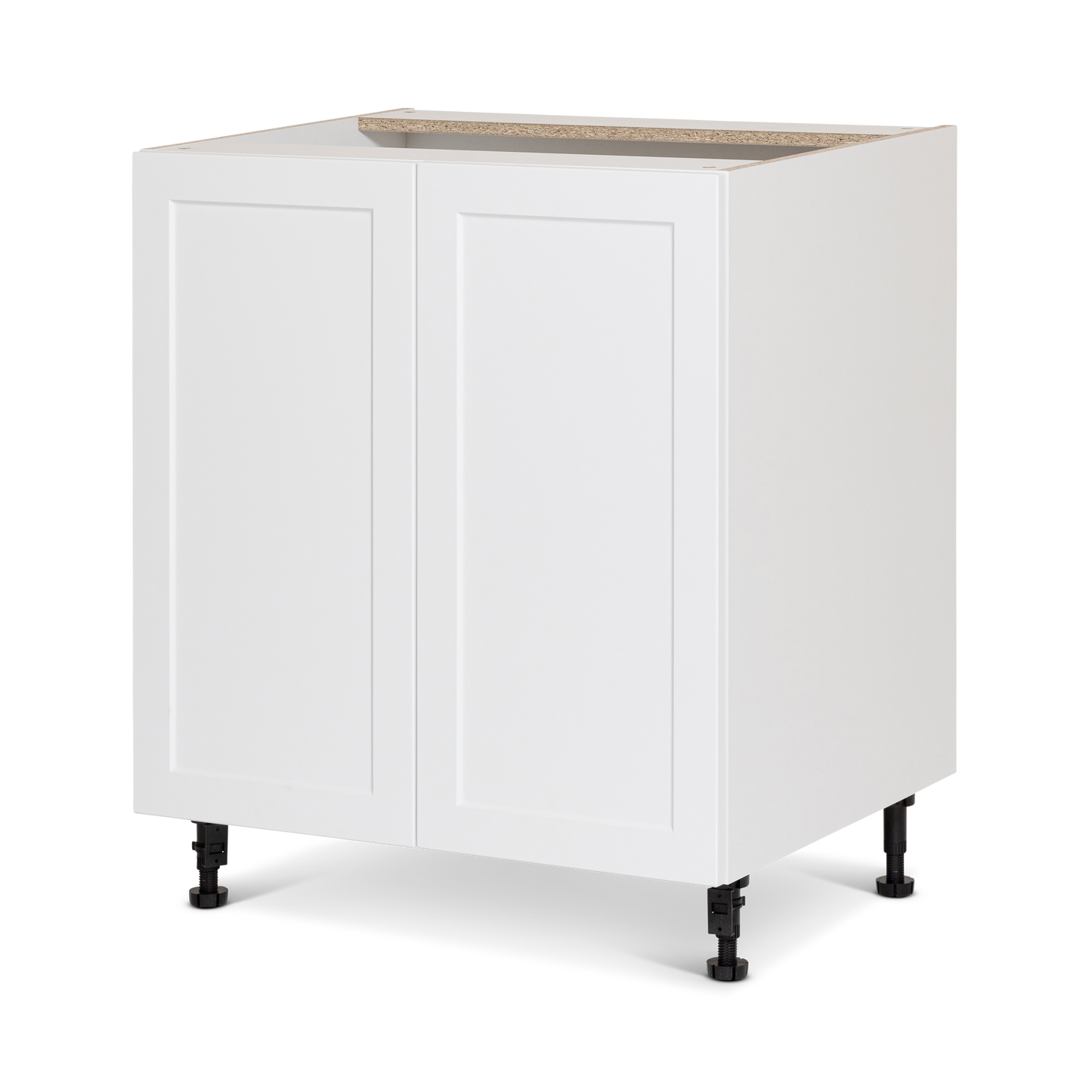 Base cabinet - 2 doors - 33 inches wide - White shaker polymer