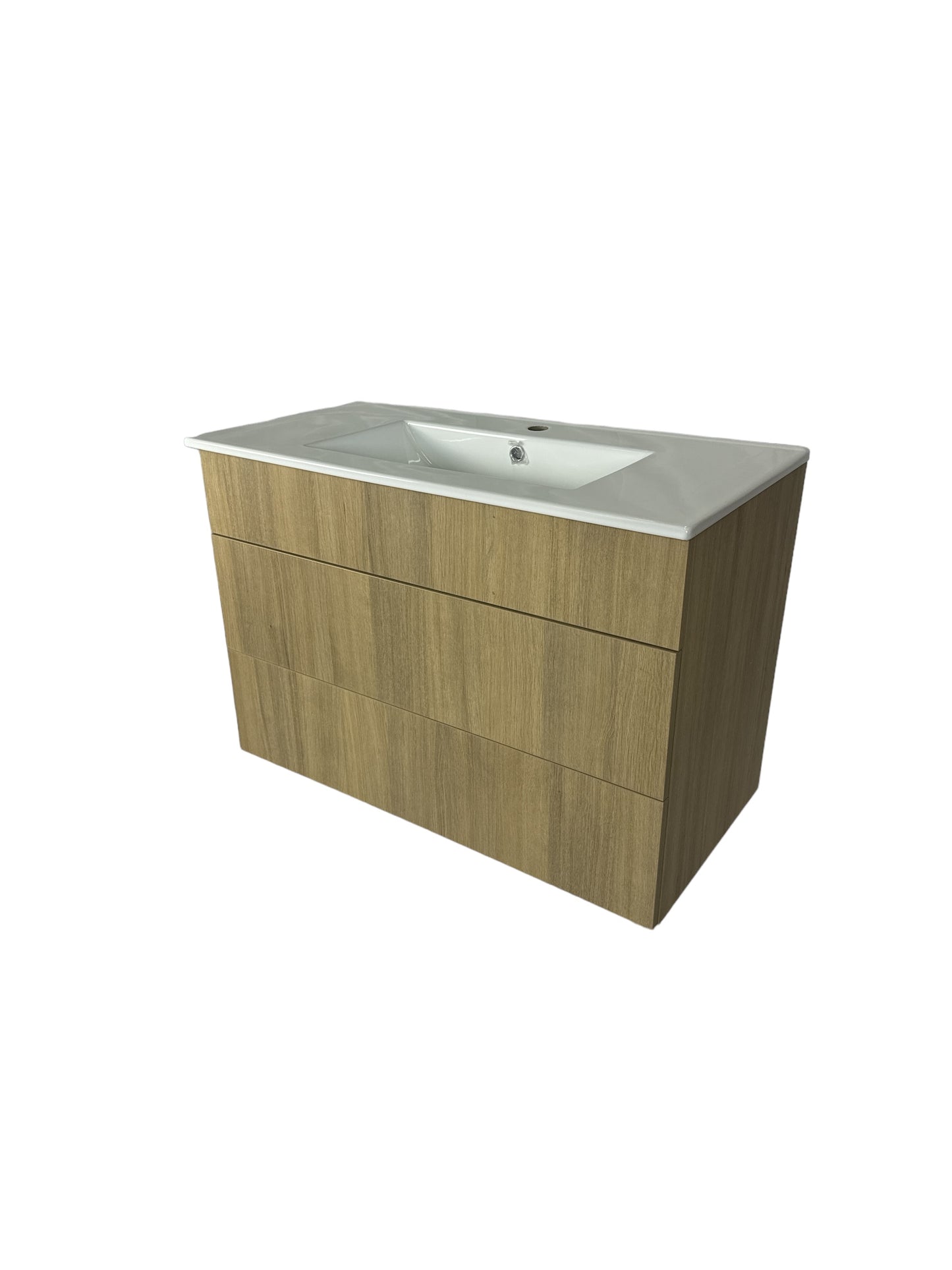 Vanité suspendue - 36 Pouces - 2 tiroirs - Mélamine RHA - Lavabo inclus