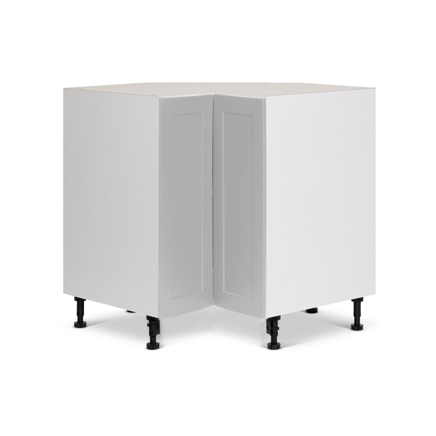 Cabinet de Bas Coin - 2 Portes - 33 pouces de large - Polymère Shaker Gris