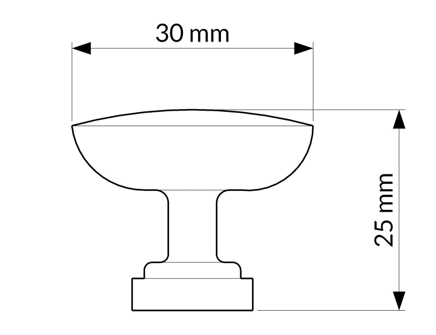 Bouton R1890 noir mat