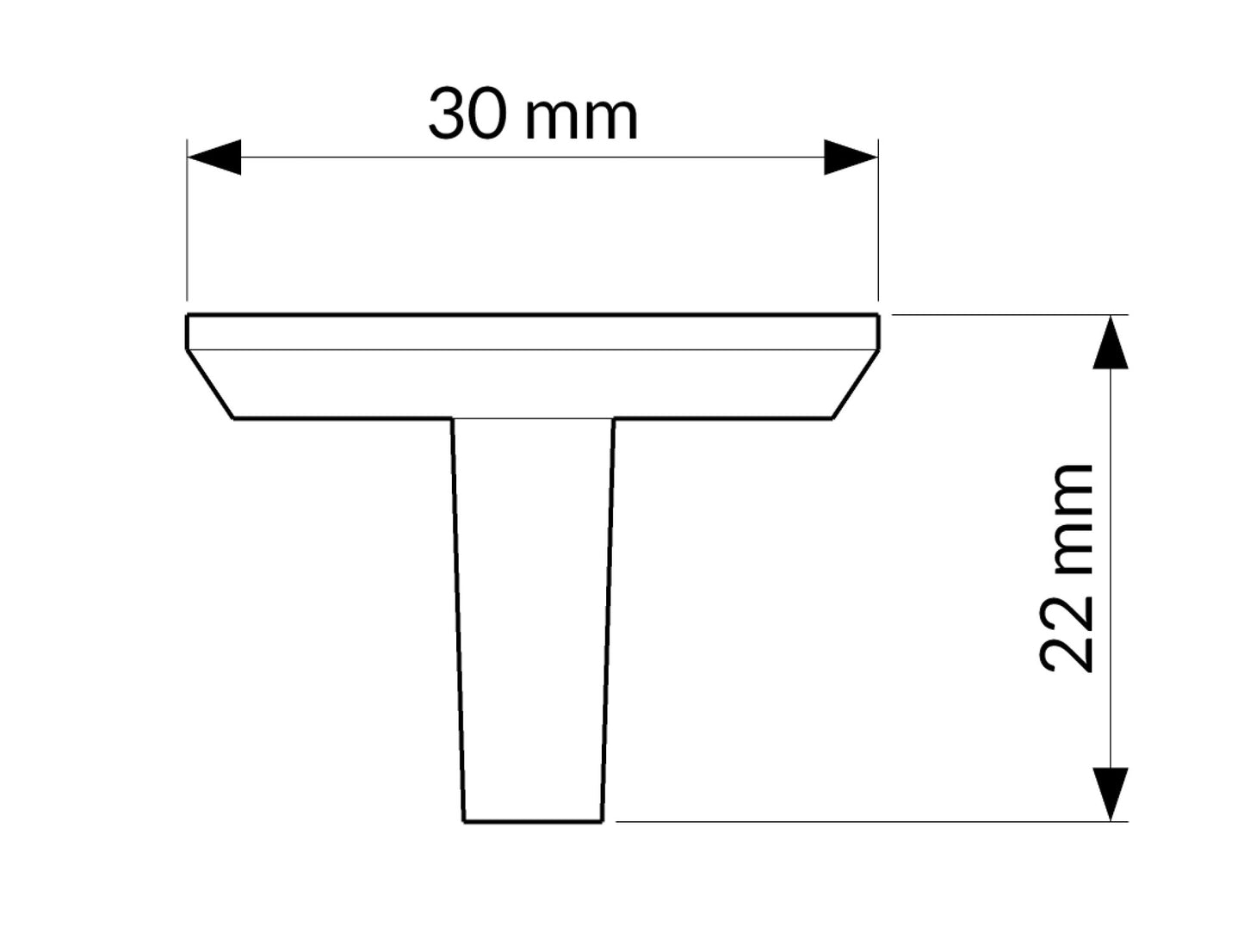 Bouton R1894 noir mat