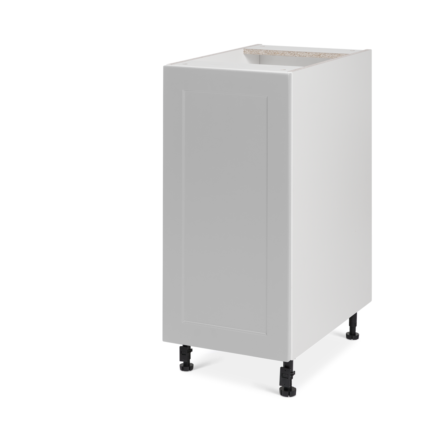 Base Cabinet - 1 Door - 15 Inches Wide - Grey Shaker Polymer