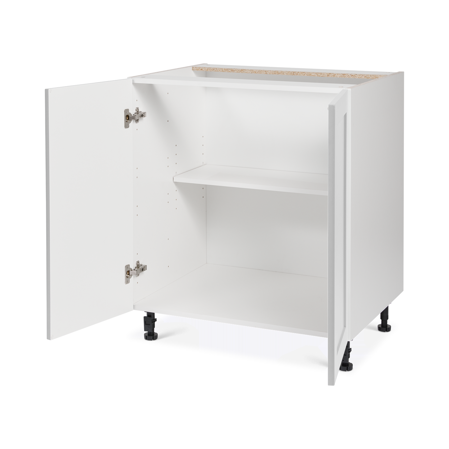 Cabinet de bas - 2 portes- 30 pouces de large - Polymère Shaker Gris