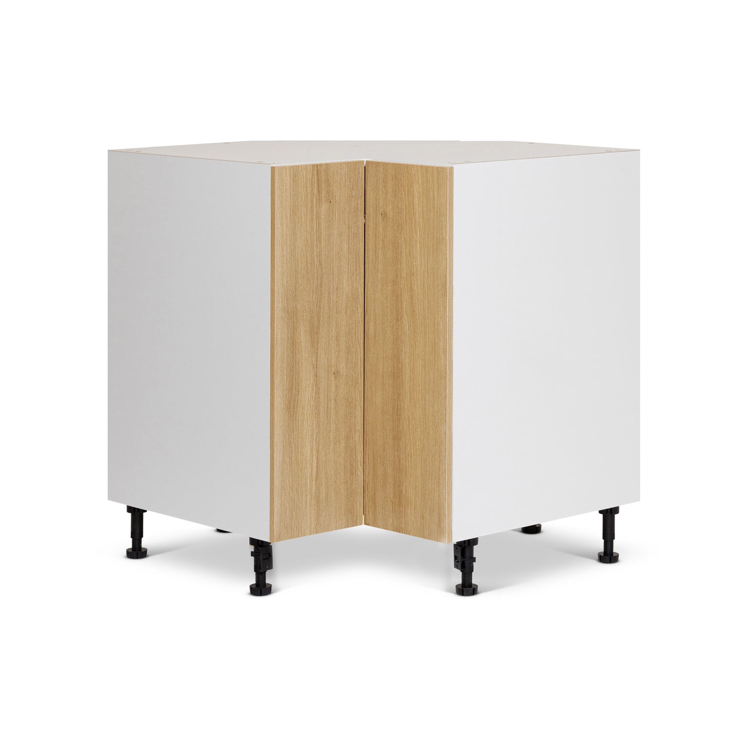 Low Corner - 2 doors - 33 inches wide - Zen Wood Melamine