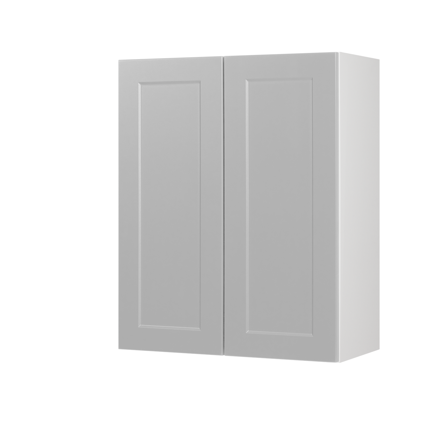 Cabinet de Haut - 2 Portes - 24 po de large x 36 po de hauteur - Polymère Shaker Gris
