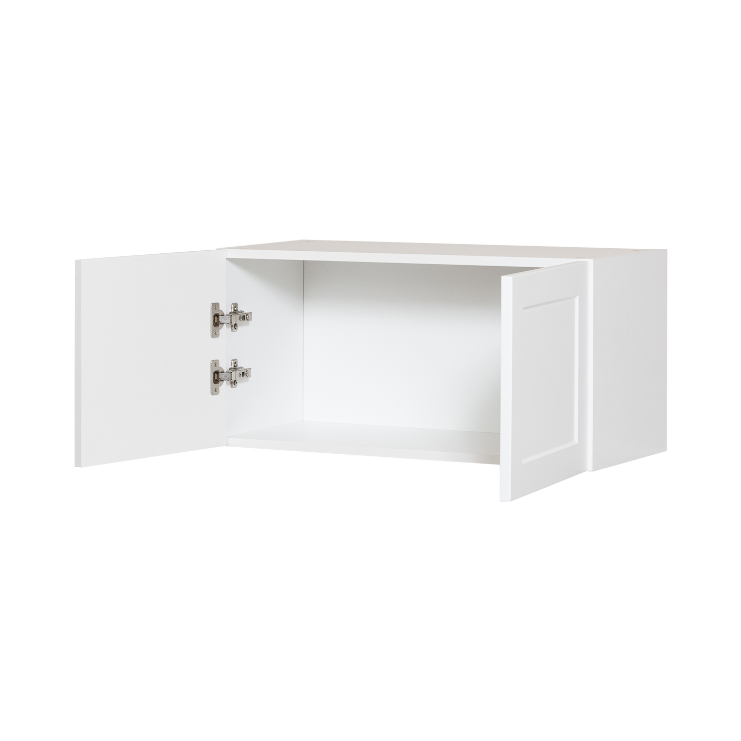 Cabinet de Haut - 2 Porte - 30 po de large x 14 po de hauteur - Polymère Blanc Shaker