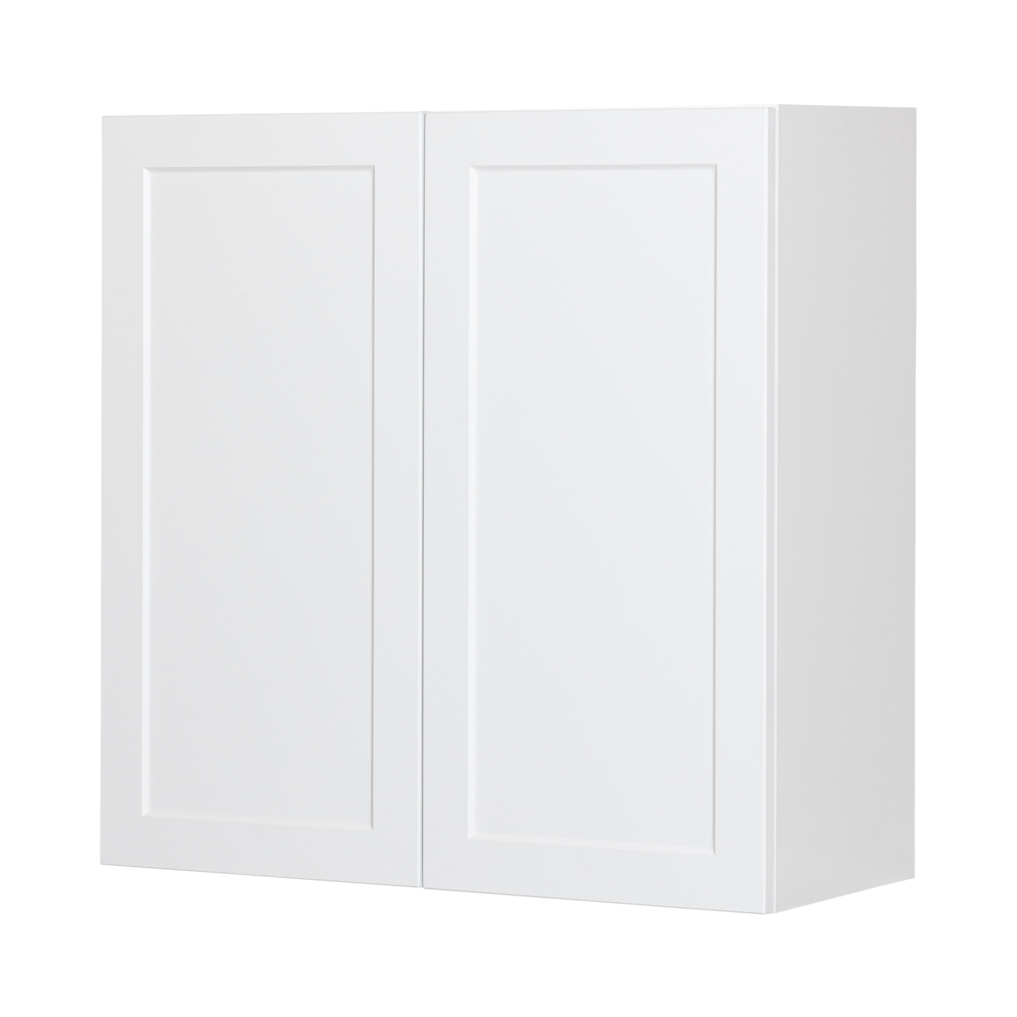 Wall Cabinet - 2 Doors - 30 in wide x 30 in high - White Shaker Polymer