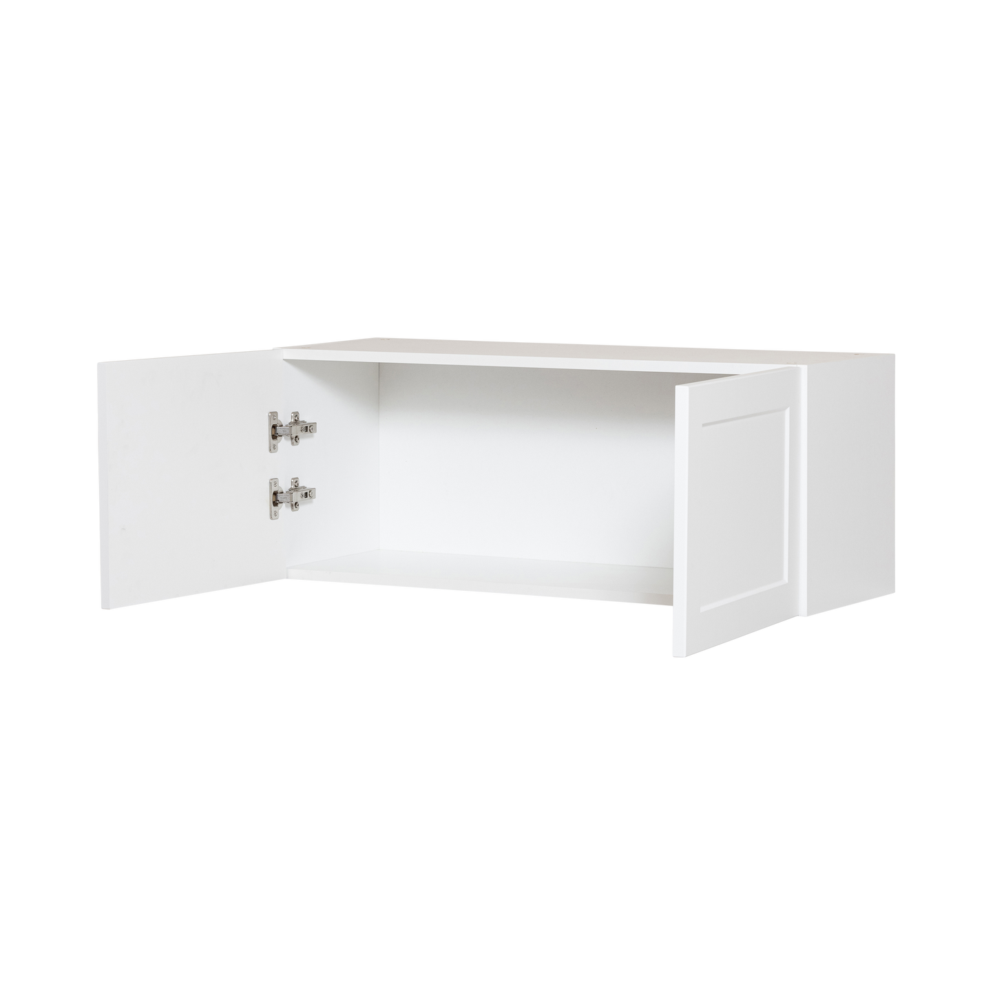 Cabinet de Haut - 2 Porte - 36 po de large x 14 po de hauteur - Polymère Blanc Shaker