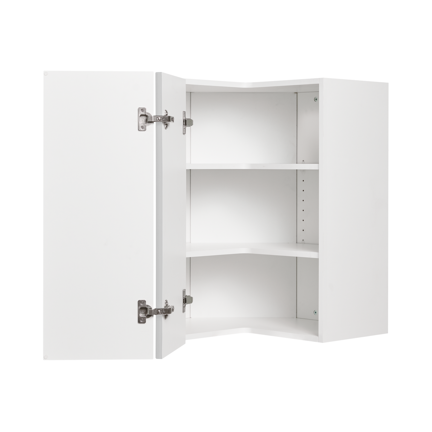 Cabinet de Haut Coin - 2 Portes - 24 po de large x 36 po de hauteur - Polymère Shaker Gris