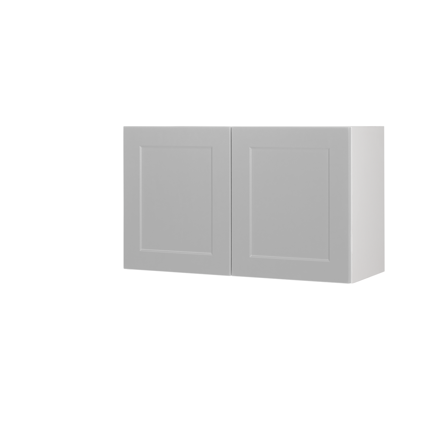 High Stove Cabinet - 2 Doors - 30 in W x 18 in H - White Shaker Polymer