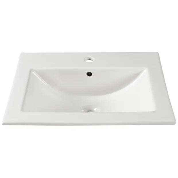 Vanité suspendue - 40 Pouces - 2 tiroirs - Mélamine RHA - Lavabo Inclus