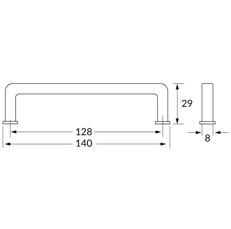 R73463 pearl grey handle 128 mm