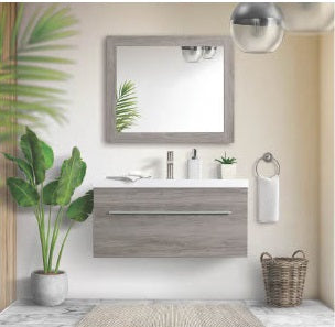 Vanité Relax 36 pouces Chestnut (lavabo inclus)