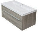 Vanité Relax 36 pouces Gris Pale (lavabo inclus)