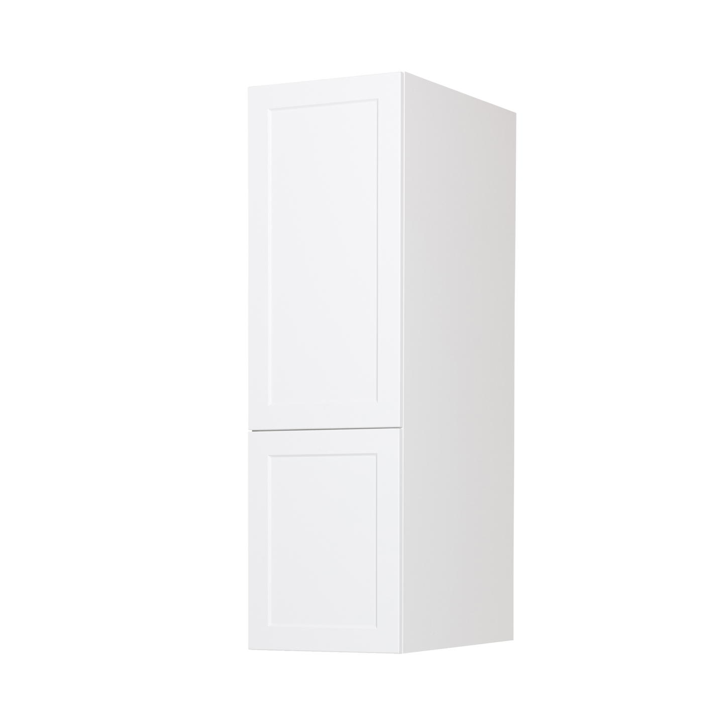 Cabinet de Haut Garde-Manger - 2 Portes - 15 po de large x 55 po de hauteur - Polymère Blanc Shaker