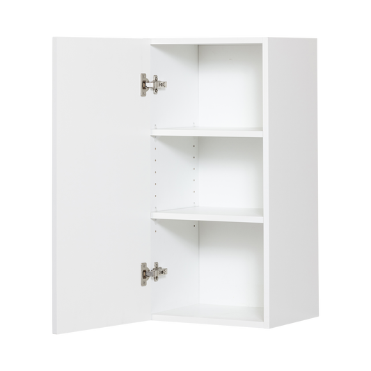 Cabinet de Haut - 1 Porte - 15 po de large x 36 po de hauteur - Polymère Blanc Shaker