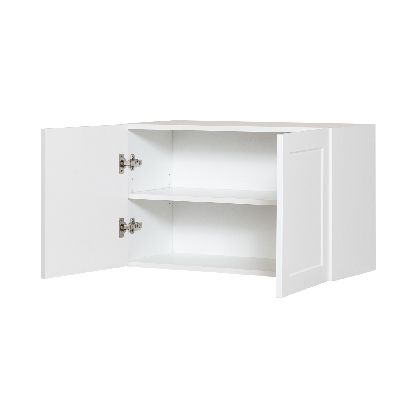 Cabinet de Haut Réfrigérateur - 2 Portes - 36 po de large x 20 po de hauteur - Polymère Blanc Shaker