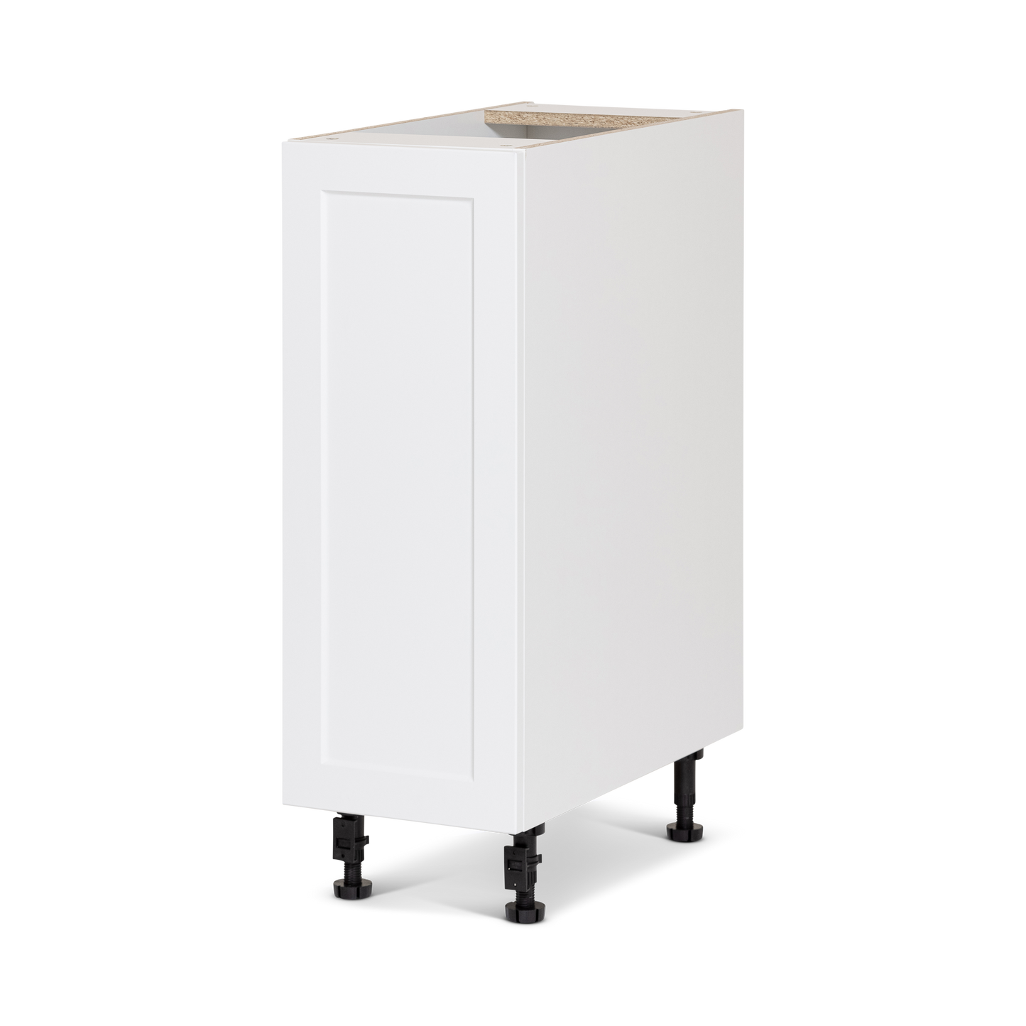 Cabinet de bas - 1 porte - 12 pouces de large - Polymère blanc shaker