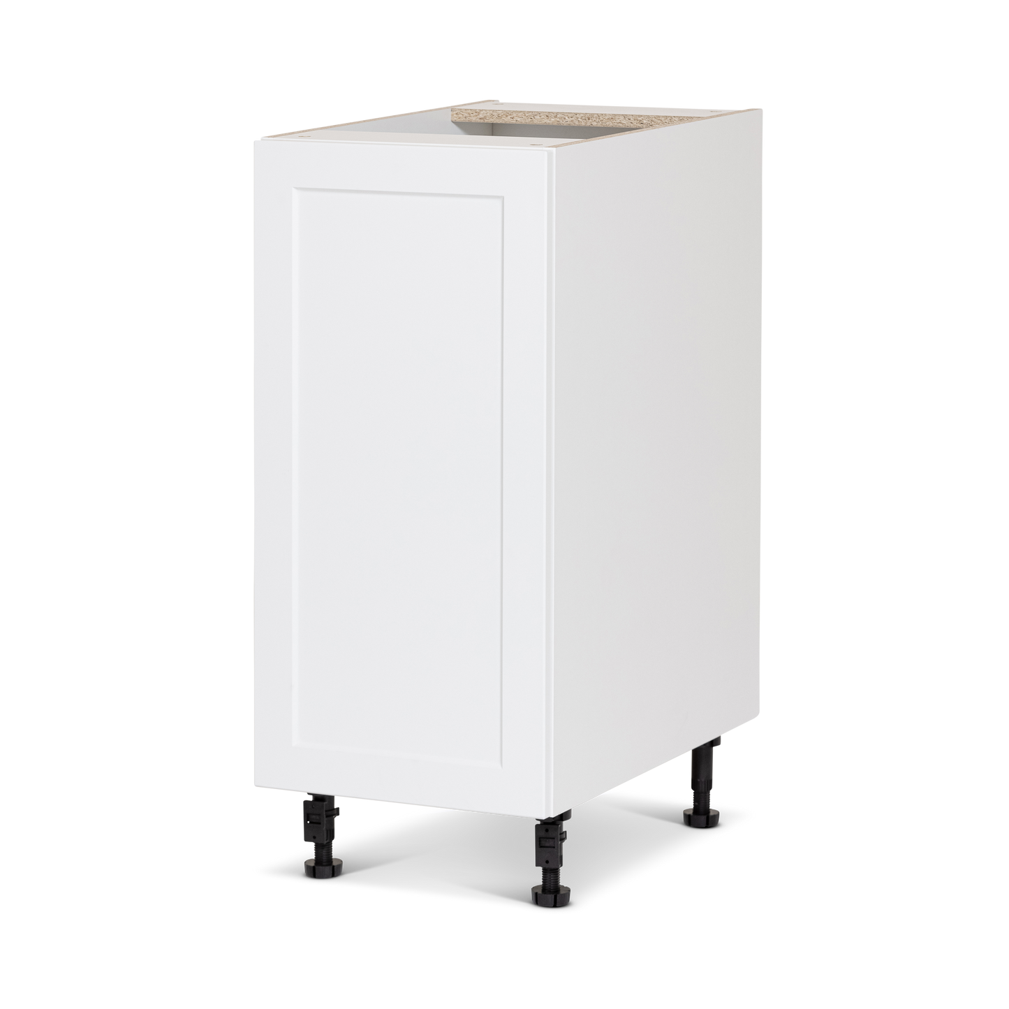 Cabinet de bas - 1 porte - 15 pouces de large - Polymère blanc shaker