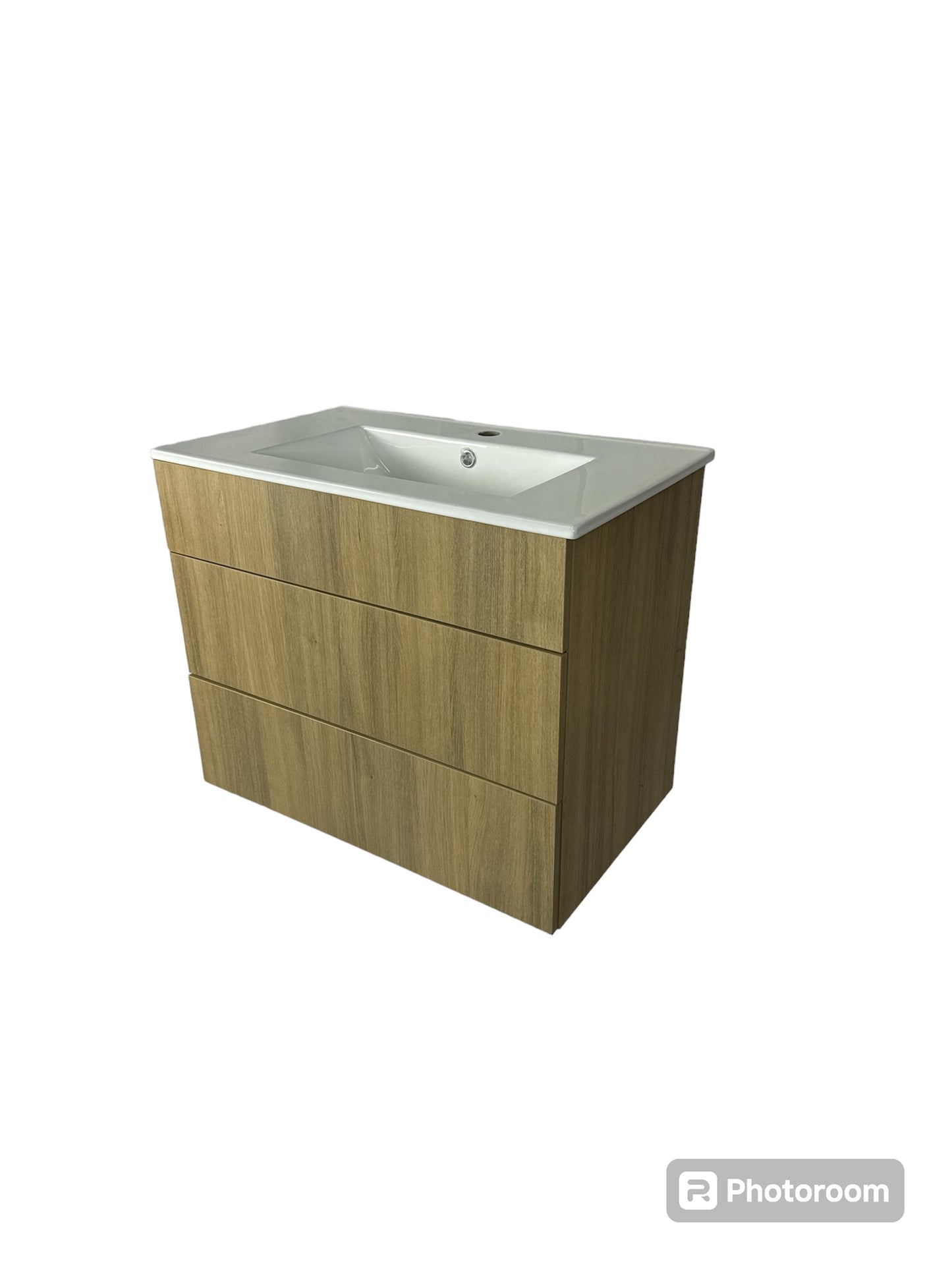 Vanité suspendue - 30 Pouces - 2 tiroirs - Mélamine RHA - Lavabo inclus