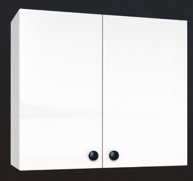 Cabinet de Haut Laveuse Sécheuse- 2 Portes - 30 po de large x 24 po de hauteur - Laquée Blanc Brillant