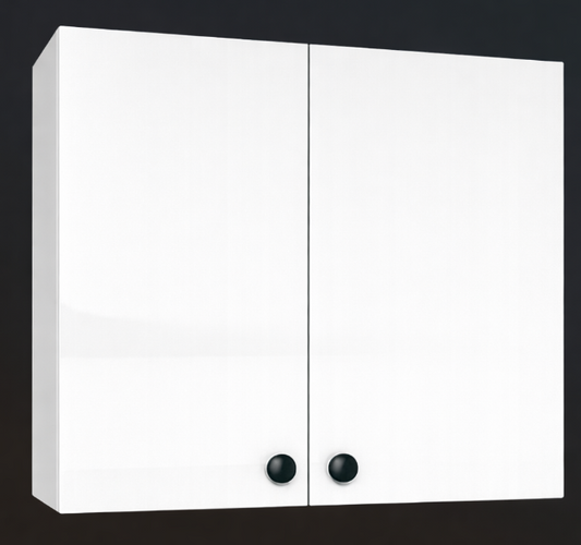 Cabinet de Haut Laveuse Sécheuse- 2 Portes - 30 po de large x 24 po de hauteur - Laquée Blanc Brillant