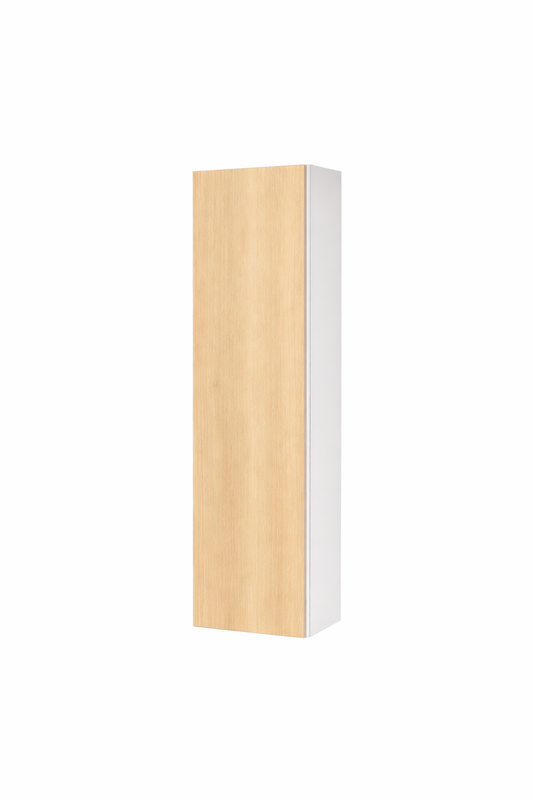 Cabinet de Haut - 1 Porte - 9 po de large x 36 po de hauteur - Mélamine Bois Zen