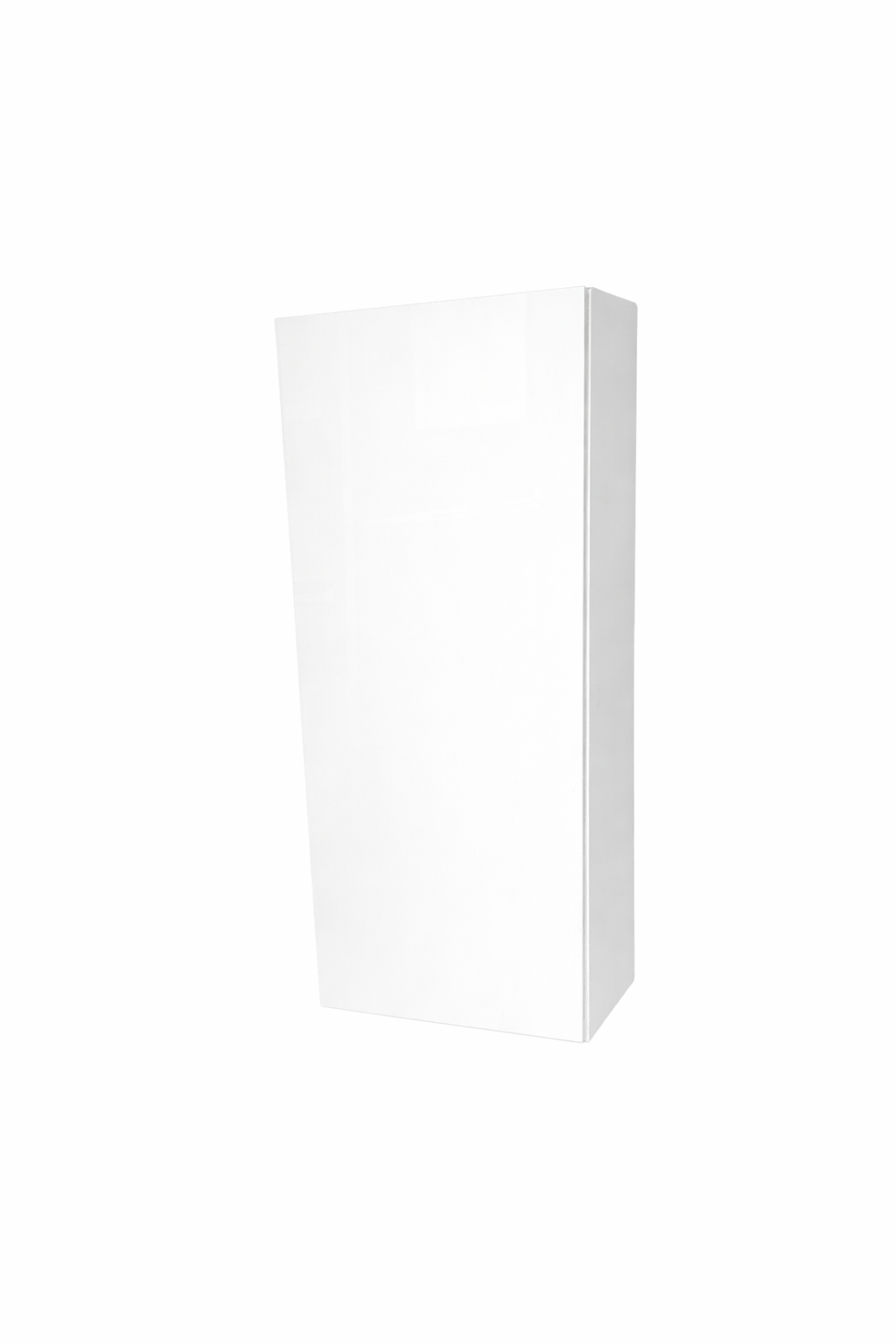Wall Cabinet - 1 Door - 15 in wide x 36 in high - White Lacquered Melamine