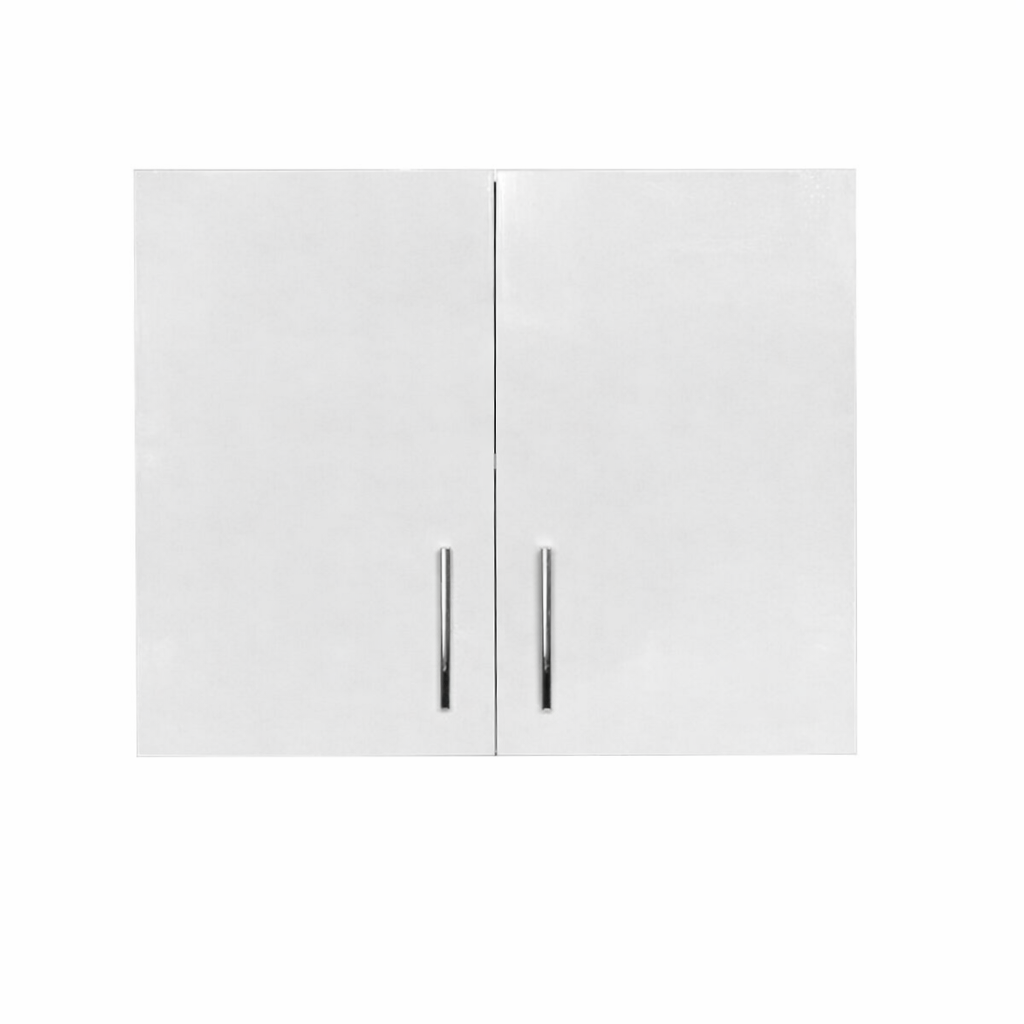 Cabinet de Haut Laveuse Sécheuse- 2 Portes - 30 po de large x 24 po de hauteur - Laquée Blanc Cassé Brillant