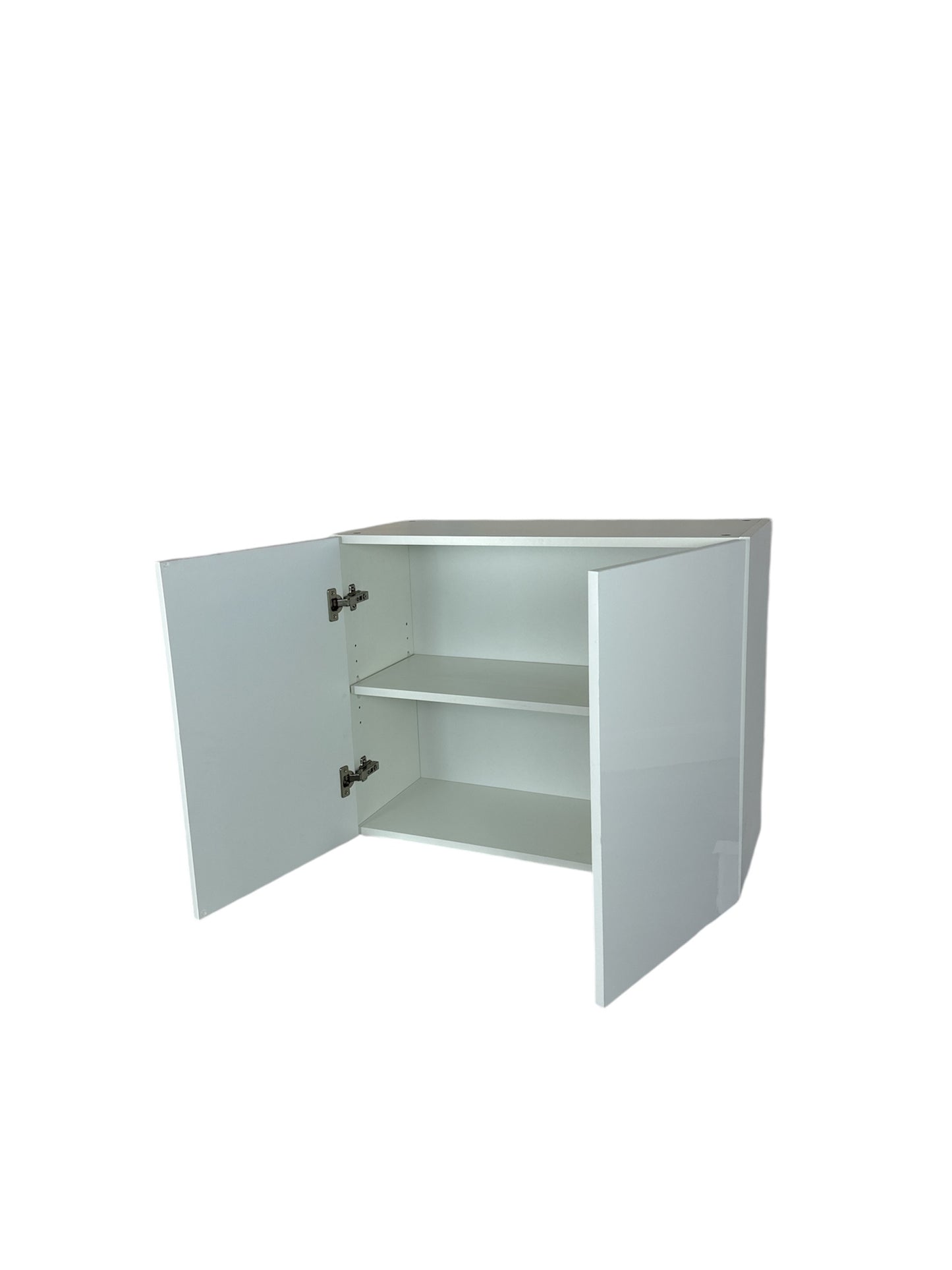 Cabinet de Haut poêle - 2 Portes - 30 po de large x 18 po de hauteur - Mélamine Laquée Blanche