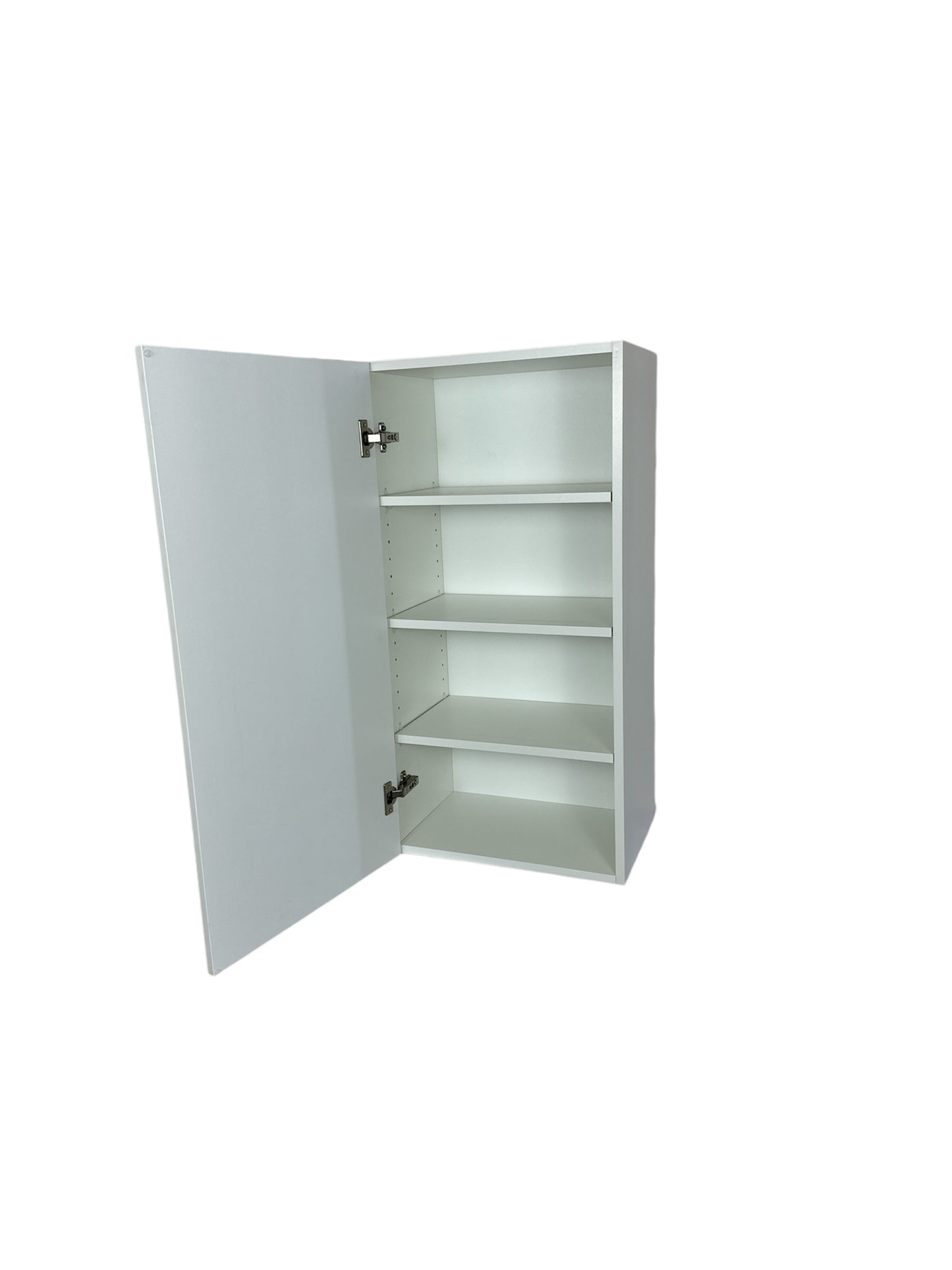 Cabinet de Haut - 1 Porte - 18 po de large x 36 po de hauteur - Mélamine Laquée Blanche