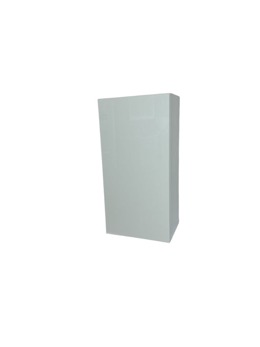 Cabinet de Haut - 1 Porte - 12 po de large x 36 po de hauteur - Mélamine Laquée Blanche
