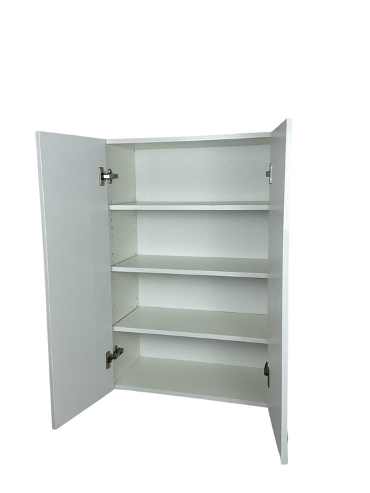 Cabinet de Haut - 2 Porte - 30 po de large x 36 po de hauteur - Mélamine Laquée Blanche