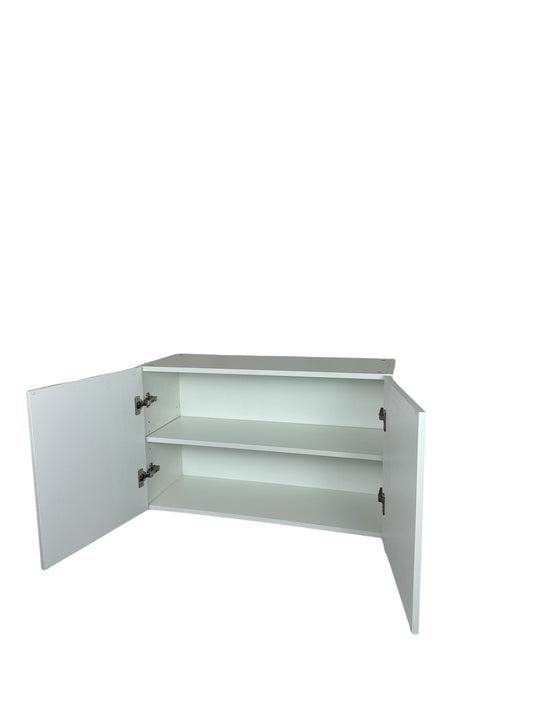 Cabinet de Haut - 2 Porte - 24 po de large x 15 po de hauteur - Mélamine Laquée Blanche