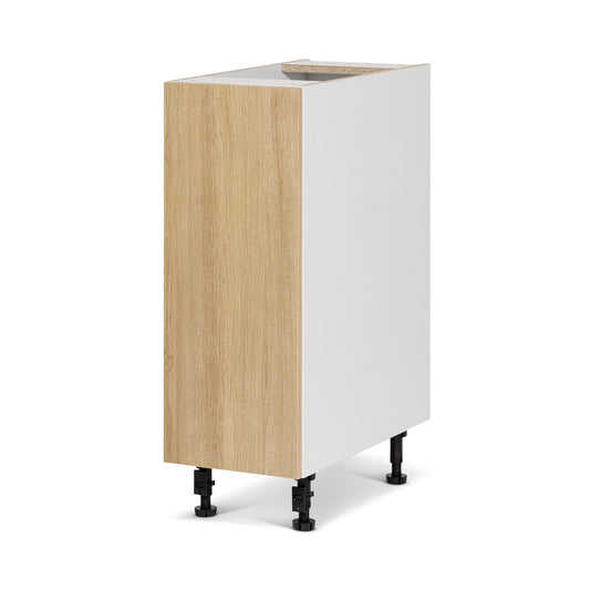 Cabinet de bas - 1 porte - 9 pouces de large - Mélamine Bois Zen