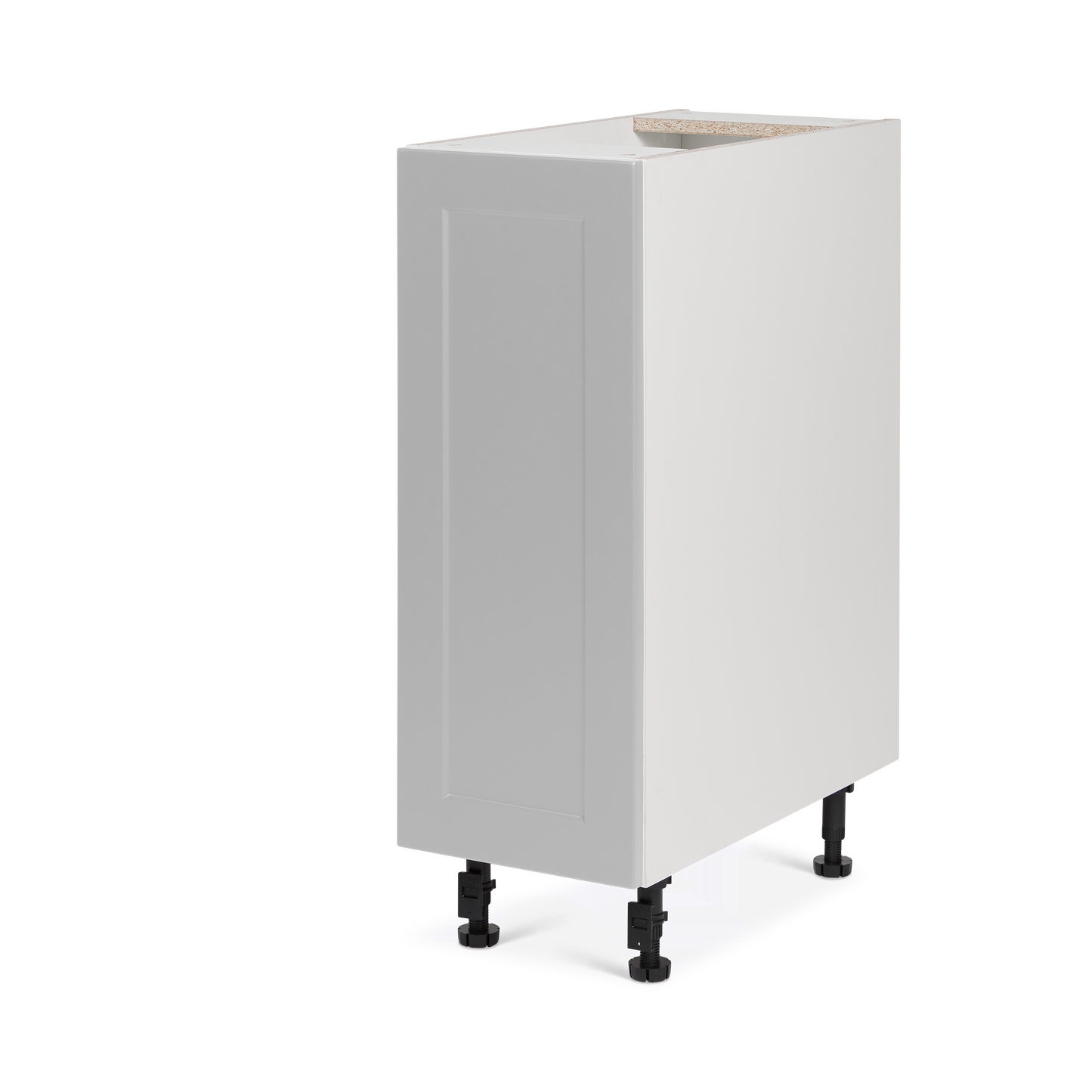 Cabinet de bas - 1 porte - 12 pouces de large - Polymère Shaker Gris