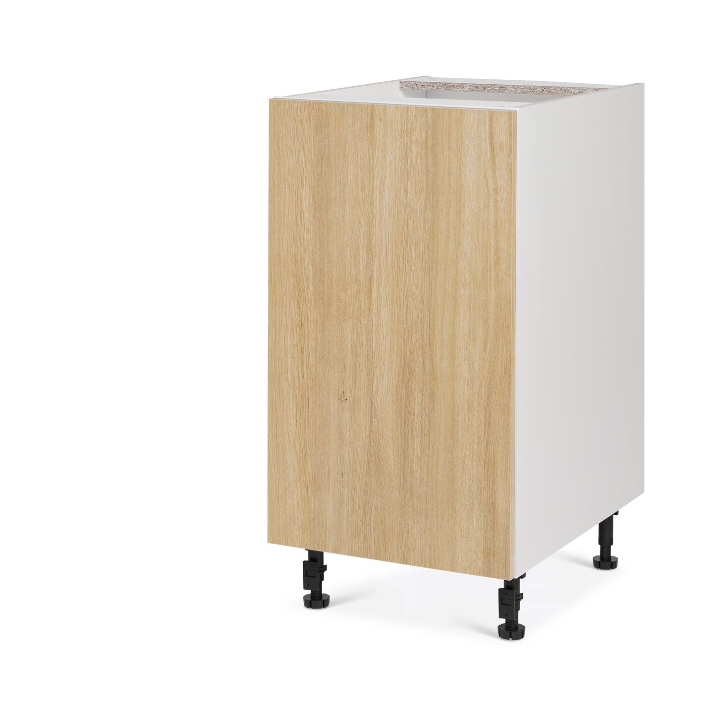 Cabinet de bas 1 porte - 18 pouce de large - Mélamine Bois Zen