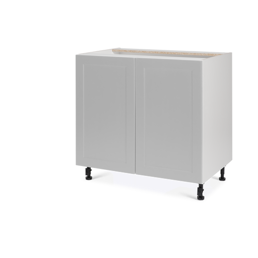 Cabinet de bas - 2 porte - 33 pouces de large - Polymère Shaker Gris