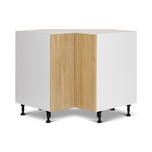 Bas Coin - 2 portes - 36 pouces de large - Mélamine Bois Zen