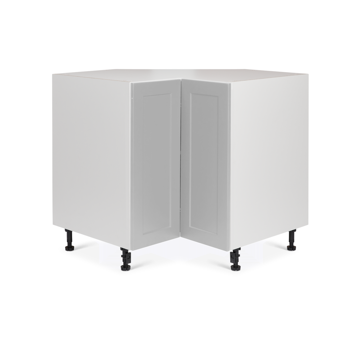 Cabinet de Bas Coin - 2 Portes - 36 pouces de large - Polymère Shaker Gris