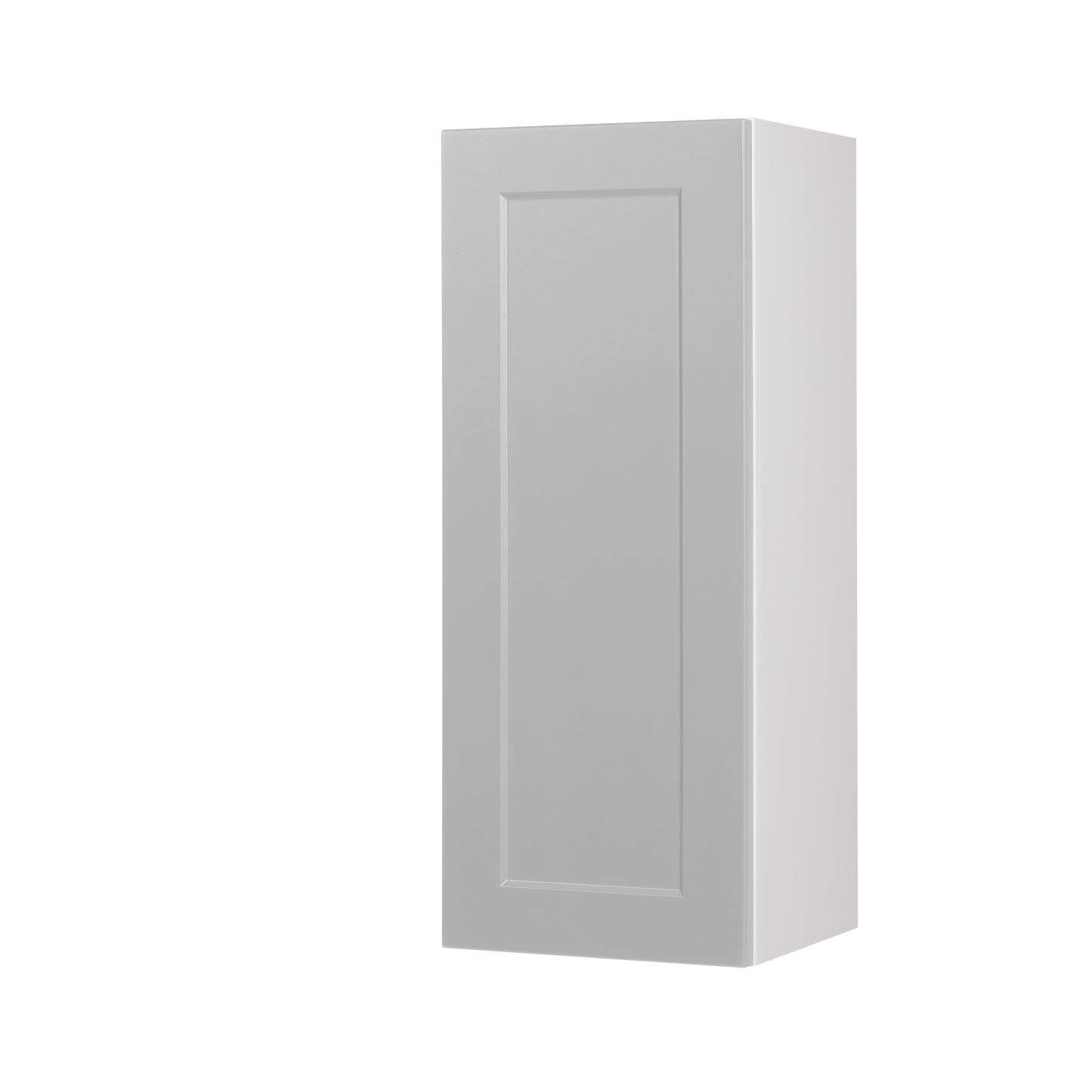 Cabinet de Haut - 1 Porte - 12 po de large x 36 po de hauteur - Polymère Shaker Gris