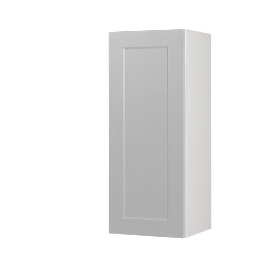 Wall Cabinet - 1 Door - 12 in wide x 36 in high - White Shaker Polymer