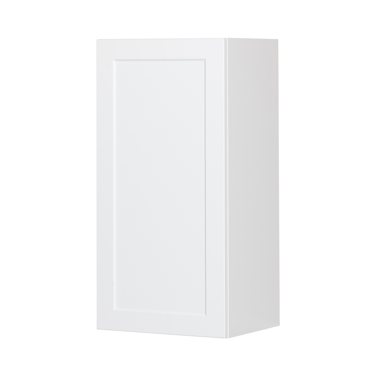 Cabinet de Haut - 1 Porte - 15 po de large x 30 po de hauteur - Polymère Blanc Shaker