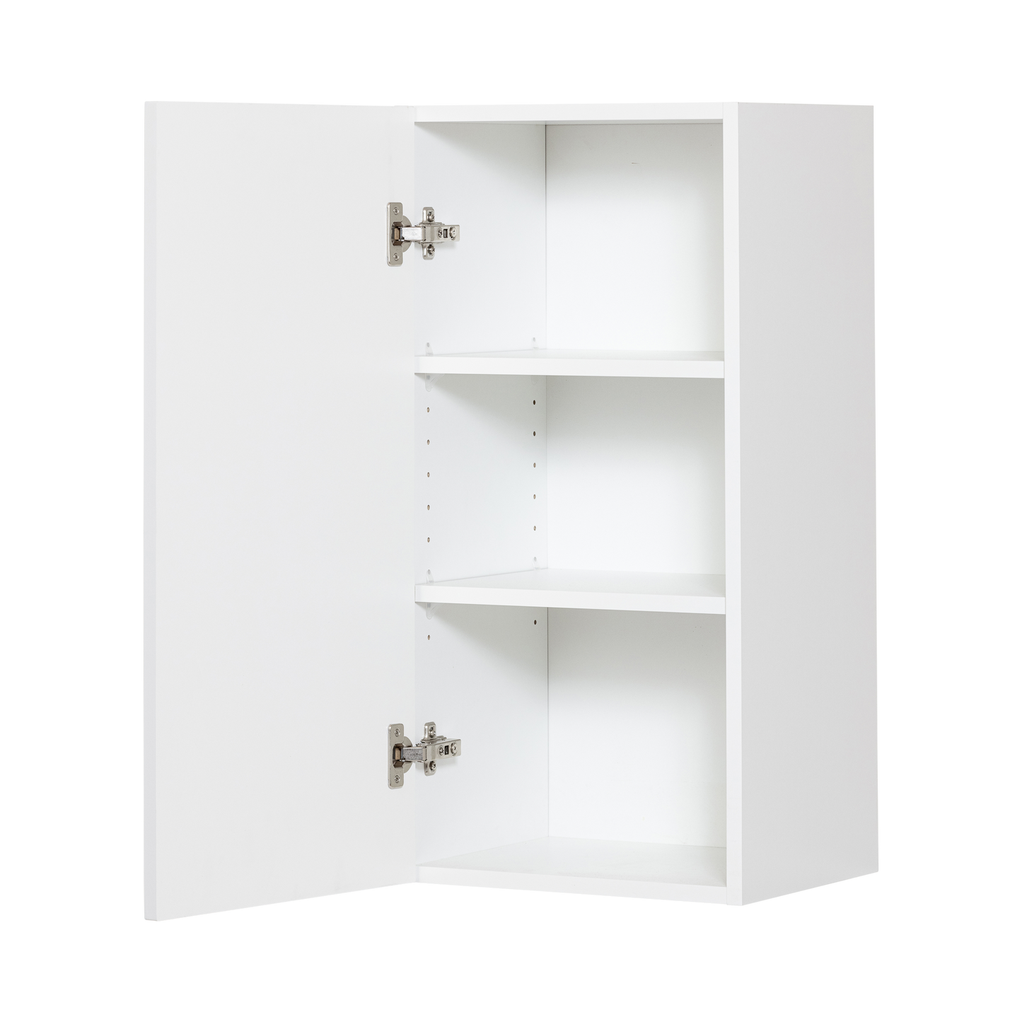 Cabinet de Haut - 1 Porte - 15 po de large x 30 po de hauteur - Polymère Blanc Shaker