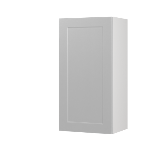 Wall Cabinet - 1 Door - 15 in wide x 36 in high - White Shaker Polymer