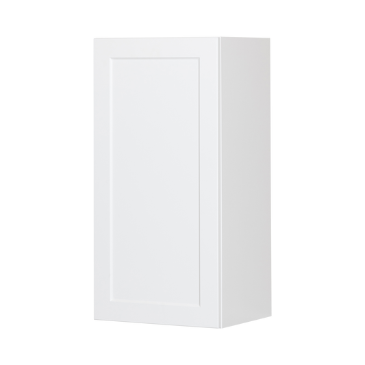 Cabinet de Haut - 1 Porte - 18 po de large x 30 po de hauteur - Polymère Blanc Shaker